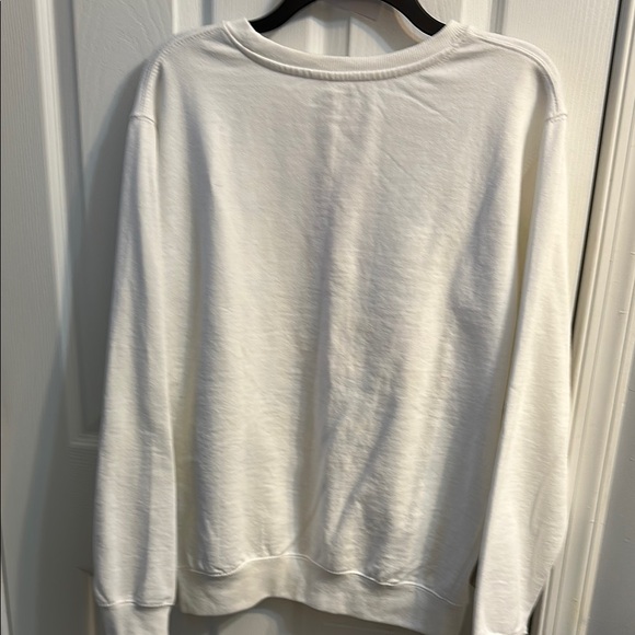 H3SportGear White Sweatshirt with Floral and Butterfly Design --women's small - Picture 2 of 4